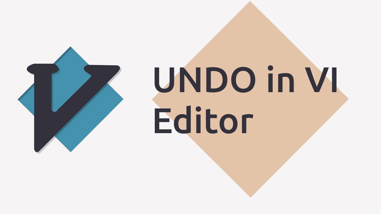 How to UNDO in VI Editor? YouTube