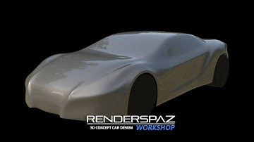 Renderspaz Workshop - 3D Concept Car Design: Shaping The Body Part 1