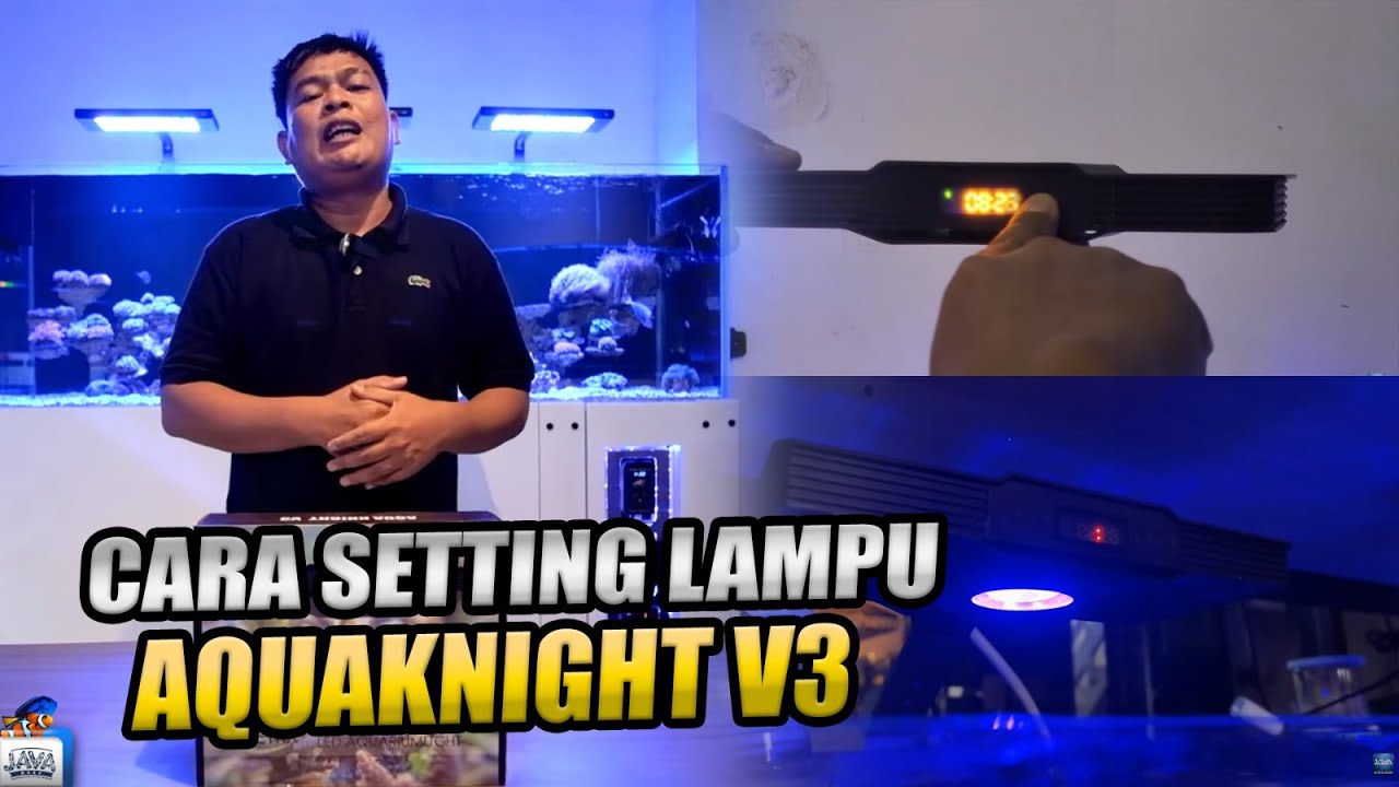 TUTORIAL SETTING LAMPU AKUARIUM LAUT - SPECTRA AQUAKNIGHT V3