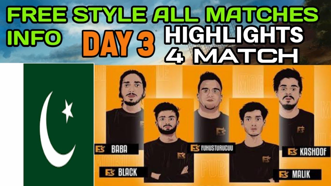 Team free style all matches highlights Information | Pakistani team fs gameplay of pmwl