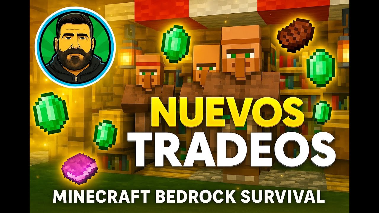 Tradeos Minecraft 🏷️ NUEVOS TRADEOS INFINITOS con ALDEANOS | MINECRAFT BEDROCK SURVIVAL ...
