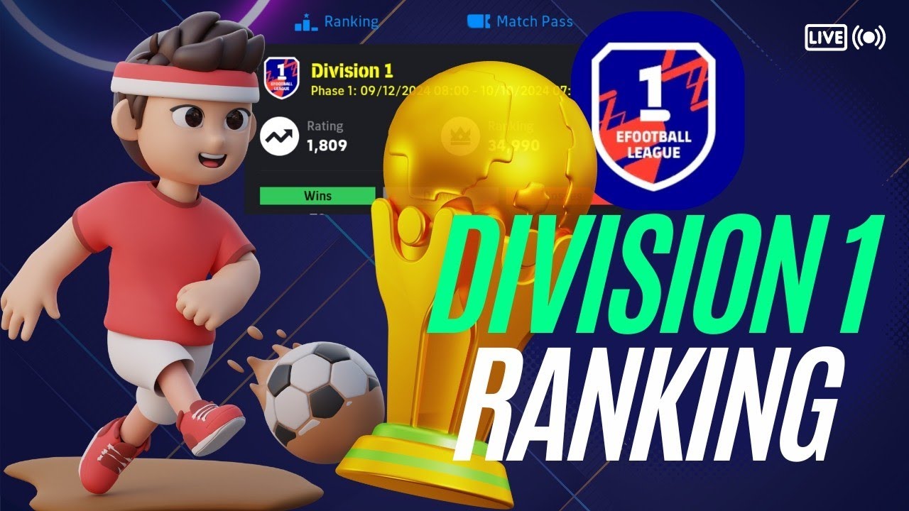 Game on! Live E-Football Challenge: Can I Reach Division 1 Ranking 2000 🤷 