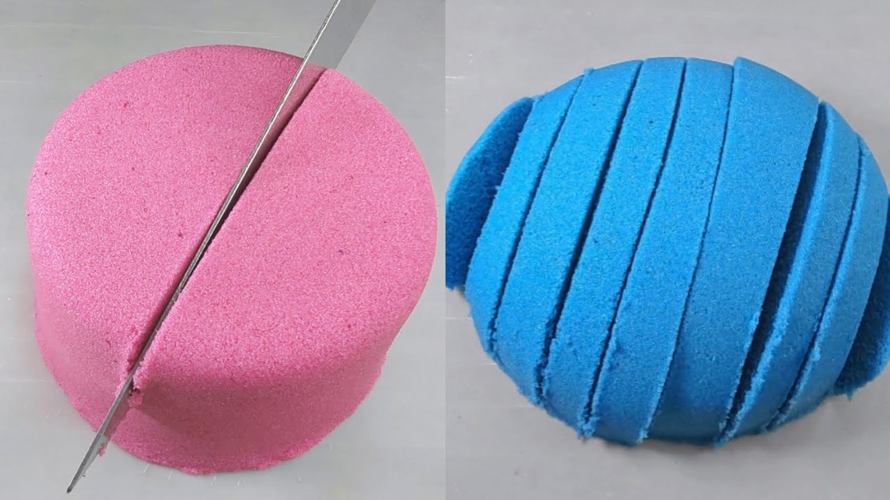 Ultra Satisfying Kinetic Sand ASMR Cutting | Relaxing Sand Sounds