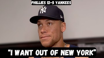 Aaron Judge REQUESTS TRADE after EMBARRASSING loss - Post Game Interview - Phillies 12-5 Yankees