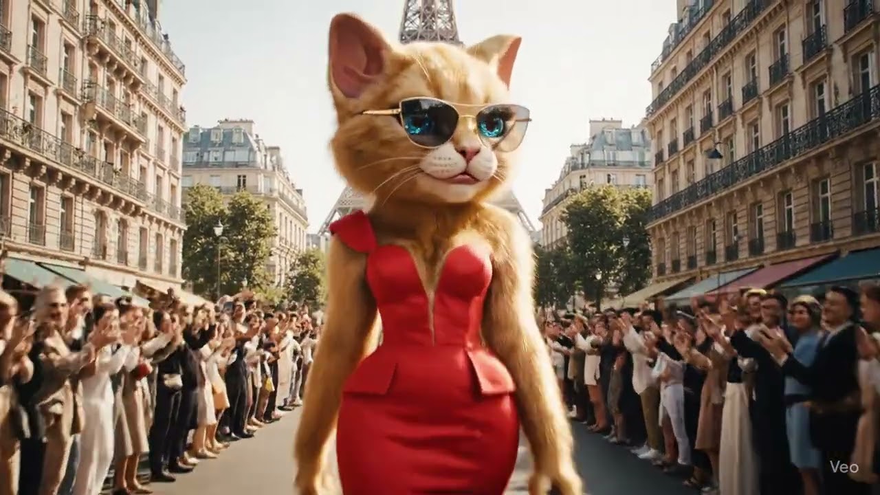 Fashionable Cat s Paris Fashion Show 