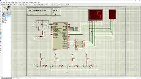Electronic Queuing Project - Proteus Simulation - Microcontroller Project