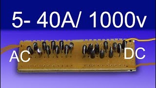 how to connect diodes in parallel, make a powerful rectifier from the old diodes