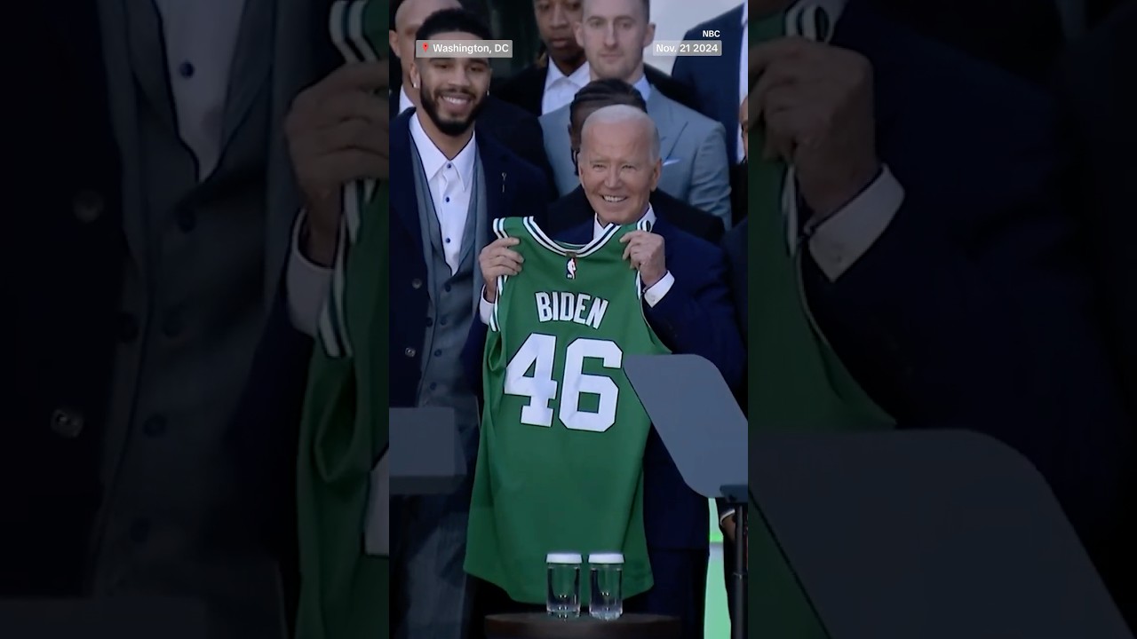 Biden hosts 2024 NBA champions Boston Celtics at the White House