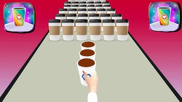 Coffe Stack - All Levels Gameplay Android,ios game Mobile Game Max Level (Level 11-12)