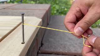 It is actually an engineer's knot for string lines  that can be untied quickly and easily