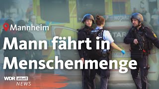 Thumbnail for Auto rast in Menschenmenge: Zwei Tote und Festnahme in Mannheimer Innenstadt | WDR Aktuelle Stunde