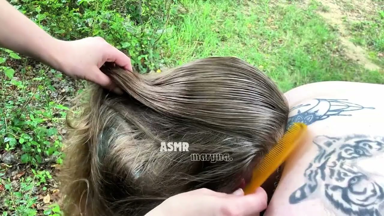 ASMR Tingly Back Scratch with Hair Play for Relaxa