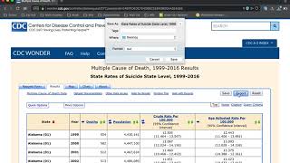 CDC Wonder Data Access