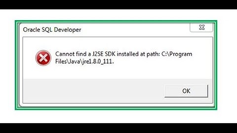 cannot find a j2se sdk installed at path error