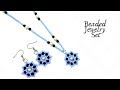 Jewelry set making. DIY beaded jewelry. Beaded necklace. Beaded earrings