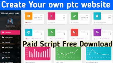 Make your own ptc earning website | ptc website script | cronlab website script
