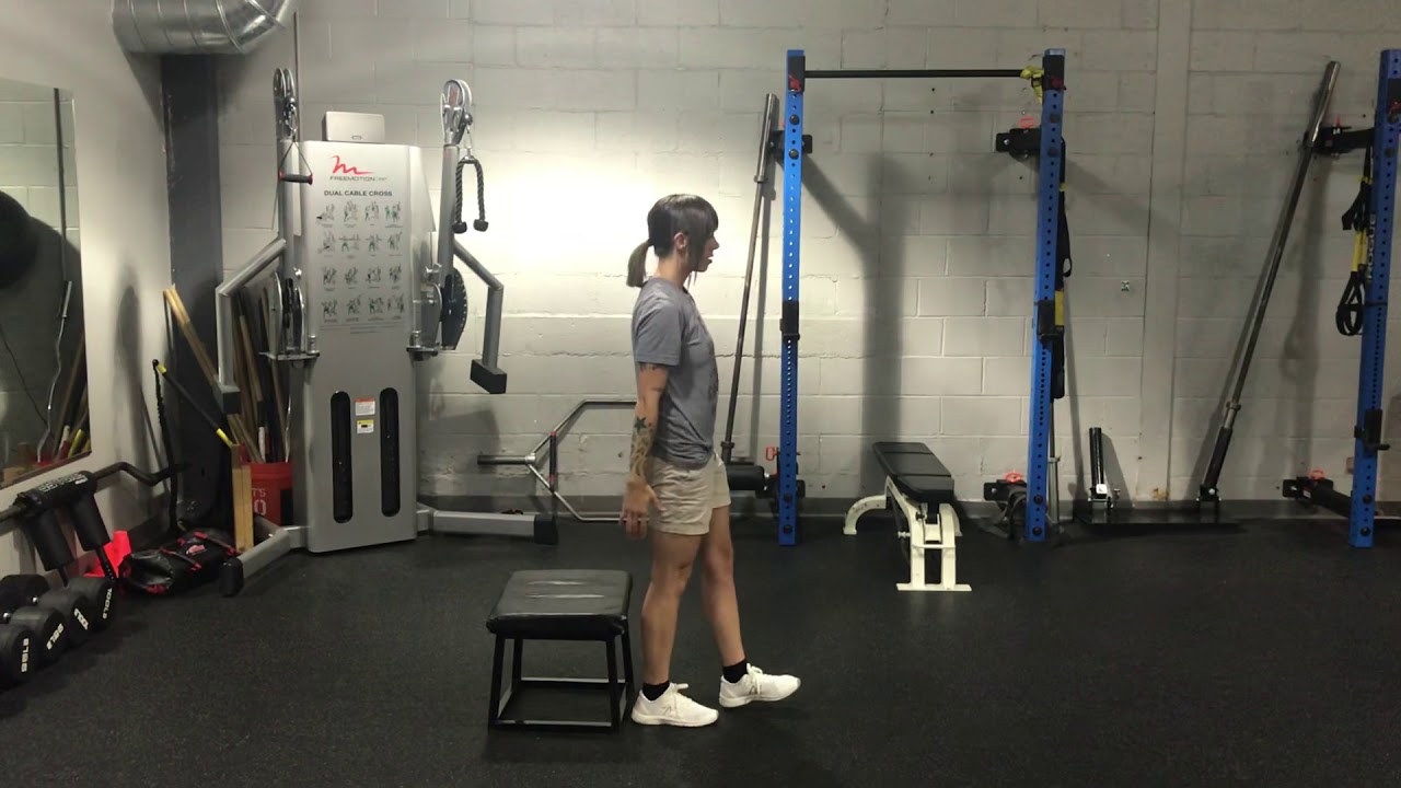 Box Type Sit Single leg sit to box - YouTube