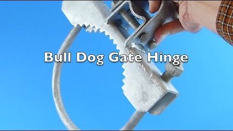 Bull Dog Gate Hinges for Chain Link Fence Gates