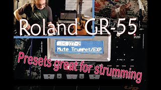 Roland GR-55 Guitar Synthesizer // 8 presets great for strumming chords (with Godin xtSA guitar)