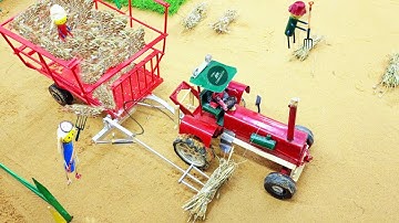 top most creative diy tractor trolley wheat loading new technology science project