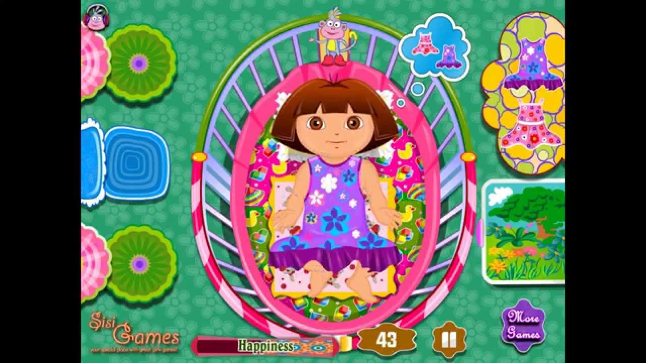 Даша Игра—Даша Пеленки—Мультик Онлайн Видео Игра Для Детей 2015 Dora