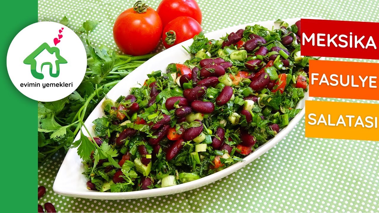 Kırmızı fasulye ile salata. Hızlı ve lezzetli Kırmızı fasulye ile salata. Hızlı ve lezzetli