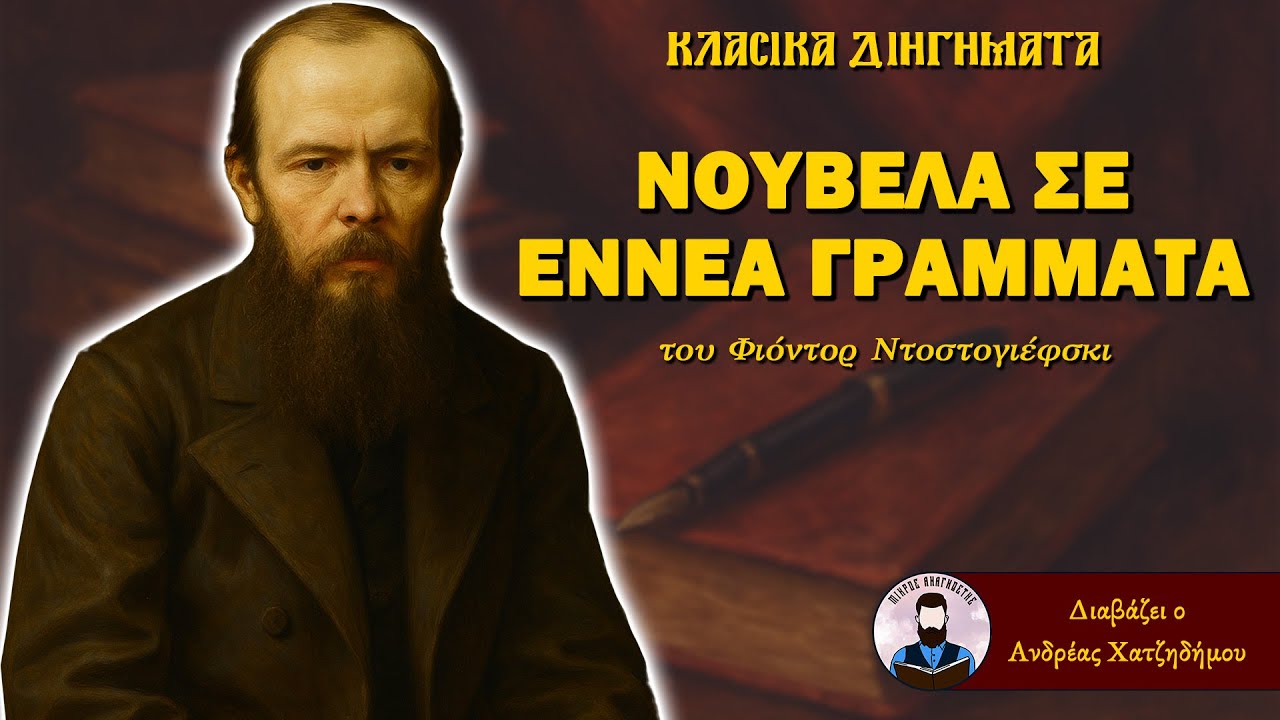 Νουβέλα σε εννέα γράμματα - Φιόντορ Ντοστογιέφσκι | Ο Ανδρέας Διαβάζει Κλασικά Διηγήματα