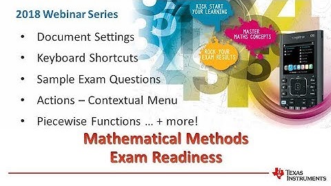Methods Exam Ready with TInspire