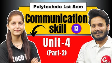 Communication Skill in English | Lecture-13 | Unit-4 Part-2 | New 2024-25 Polytechnic by Riya Ma