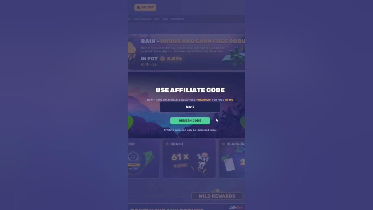 código de 100 robux en rblxwild rblx wild codes YouTube