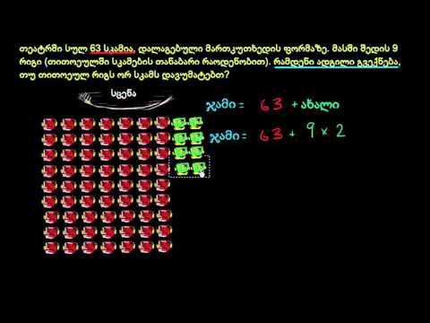 თეატრში სკამების მთლიანი რაოდენობა