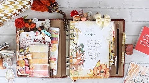 Cocoa Daisy October planner set up.