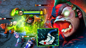 Insane 9Mins Blink Dagger Pudge Brutal Rampage No Mercy Offlane Dota 2