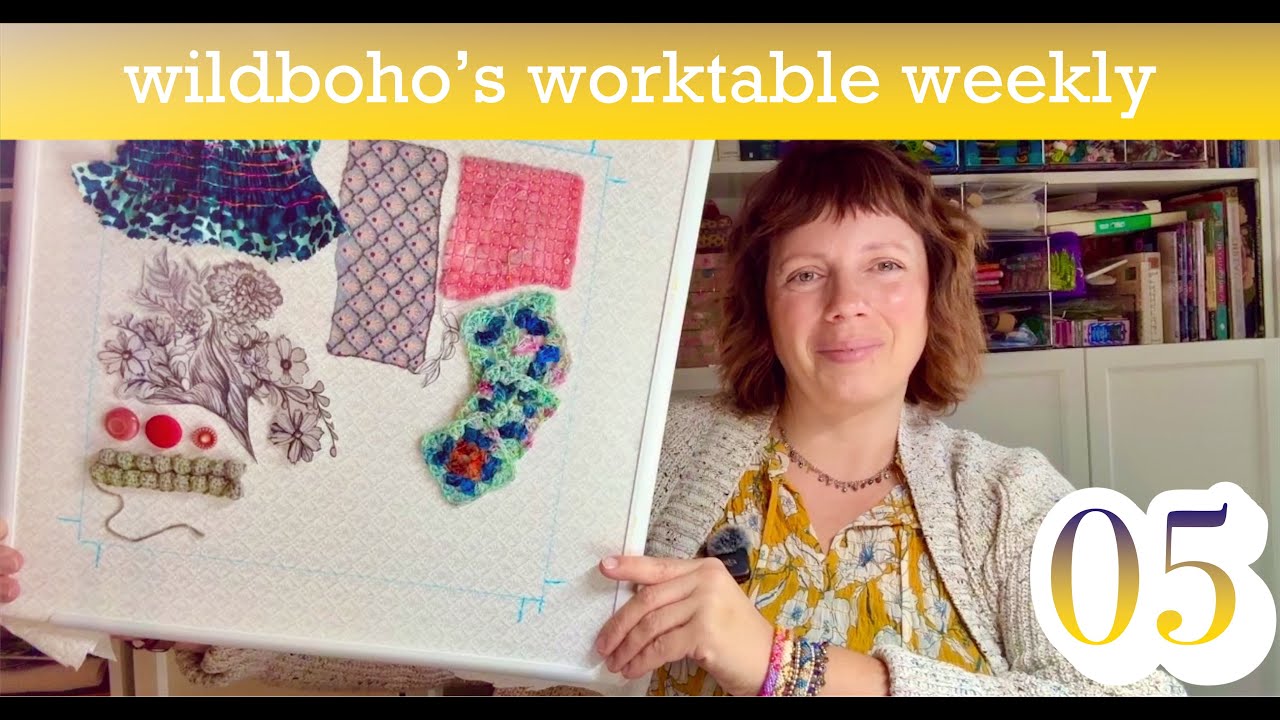 wildboho's worktable weekly | 05 | Pleating Machine, Silhouette Fabric Collage & Maison Wildboho
