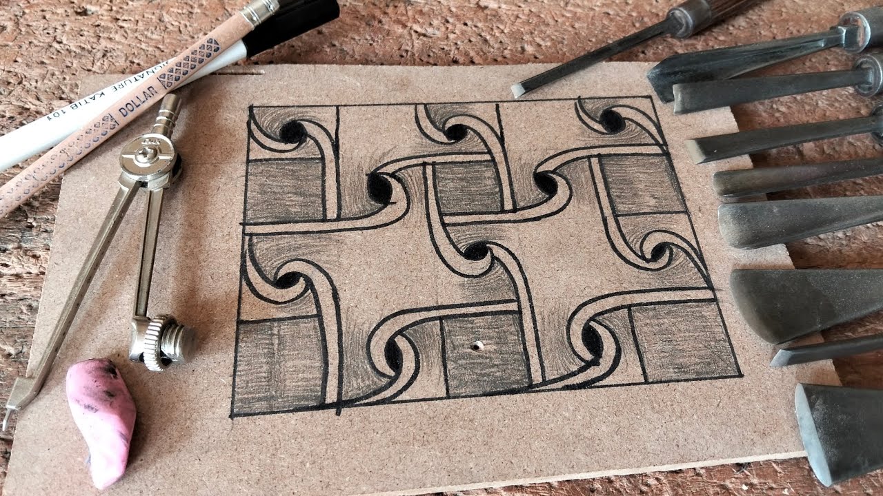 Beautiful flower MDF wood carving for beginners 