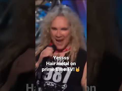 Steel Panther repping for hair metal on NBC America's Got Talent 🤘🤘🤘