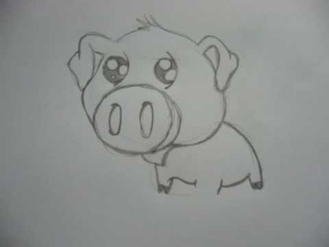 Dessin p'tit cochon trop mignon!!!! - YouTube