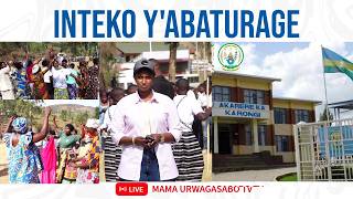 🔴#INTEKO Z'ABATURAGE: URUBUGA RW'ABATURAGE N'ABAYOBOZI MU KARERE KA KARONGI I BWISHYURA || 2026