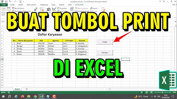 CARA MEMBUAT TOMBOL CETAK ATAU PRINT DI EXCEL