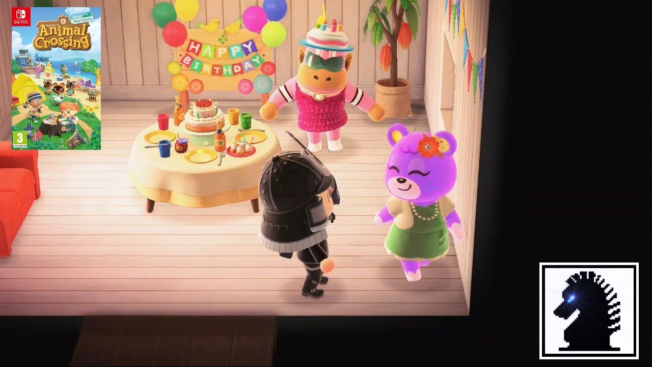 NS Animal Crossing New Horizons Day 22 Rocket's Birthday! YouTube
