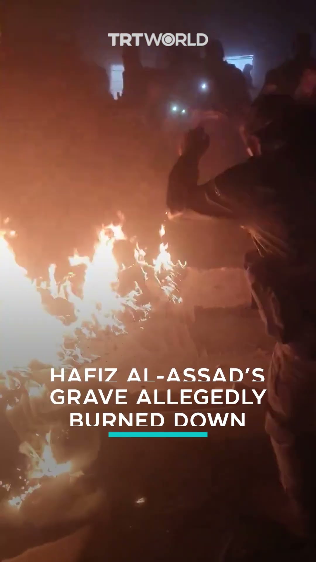 Grave of Hafez al-Assad, father of Bashar al-Assad, allegedly set on fire