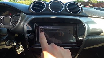 How to Change Screen Display Brightness in Suzuki Vitara III ( 2015 – now )