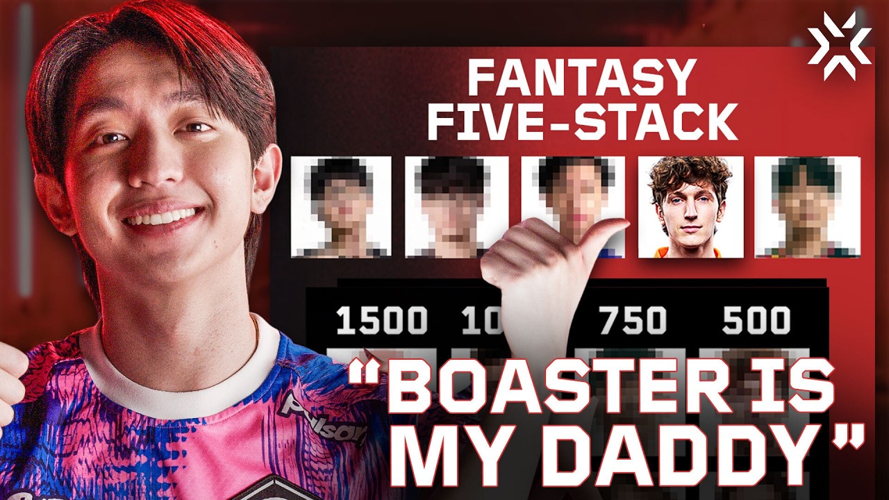 5 Stacking VALORANT Pros Build VCT Fantasy 5-Stacks - YouTube