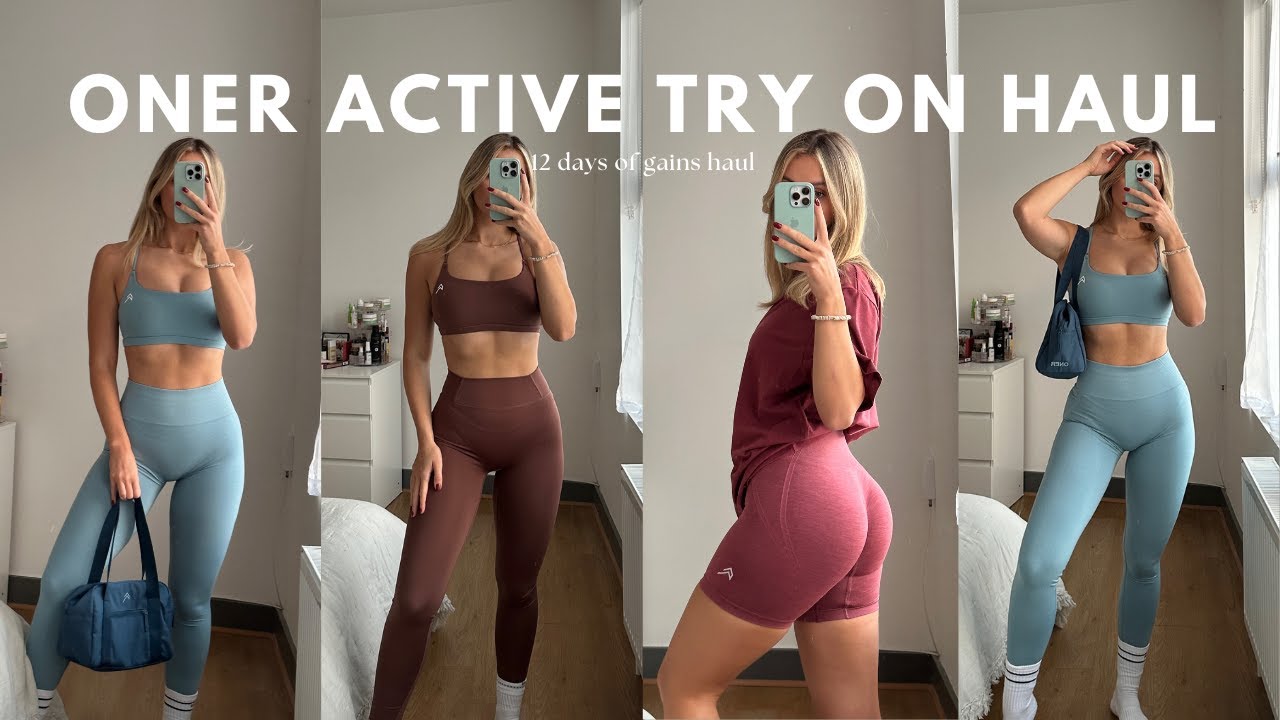 ONER ACTIVE TRY ON HAUL  12 days of gains try on, limited edition