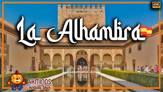 LA ALHAMBRA DE GRANADA - The Greatest Tour 2021!! - 4K (Ultra HD) Walking Virtual Tour Spain