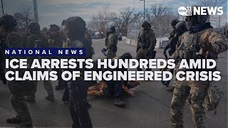 ICE arrests hundreds amid claims of engineered immigration crisis