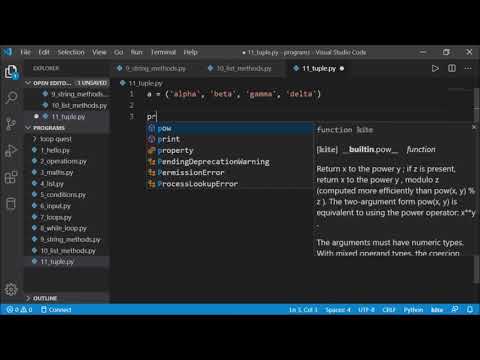 14. Tuples (Data Structures) in Python - Python tutorials