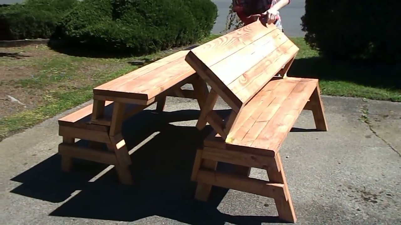Picnic Table Bench Combo at Emil Laporte blog
