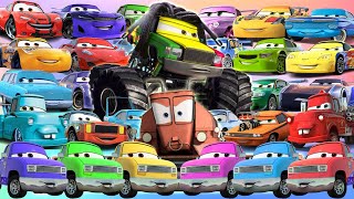 Looking For Disney Pixar Cars Lightning Mcqueen, Flo, Chick Hicks, Cruz Ramirez