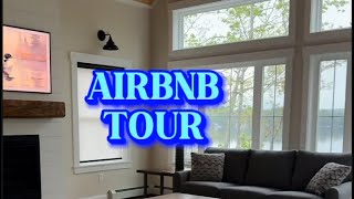 House tour to an amazing lake house air bnb after our last one had mice!